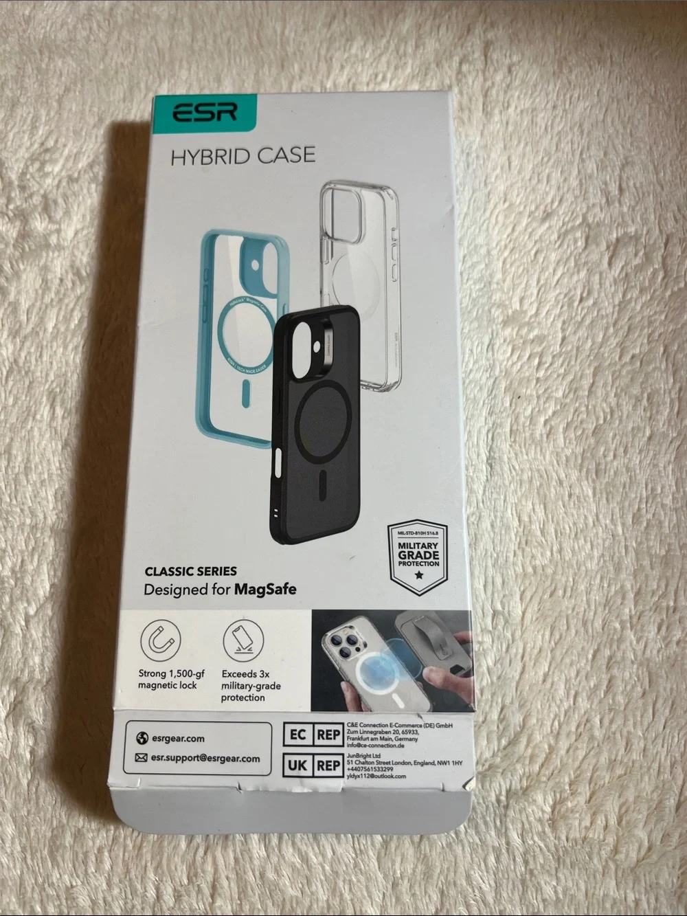 iPhone 16 Pro Frosted and Clear HaloLock Magnetic Case